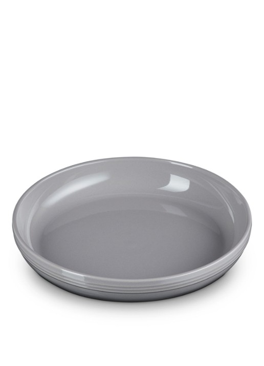 Le Creuset Coupe Flint diep bord 22 cm - voorkant 6 flint / grijs