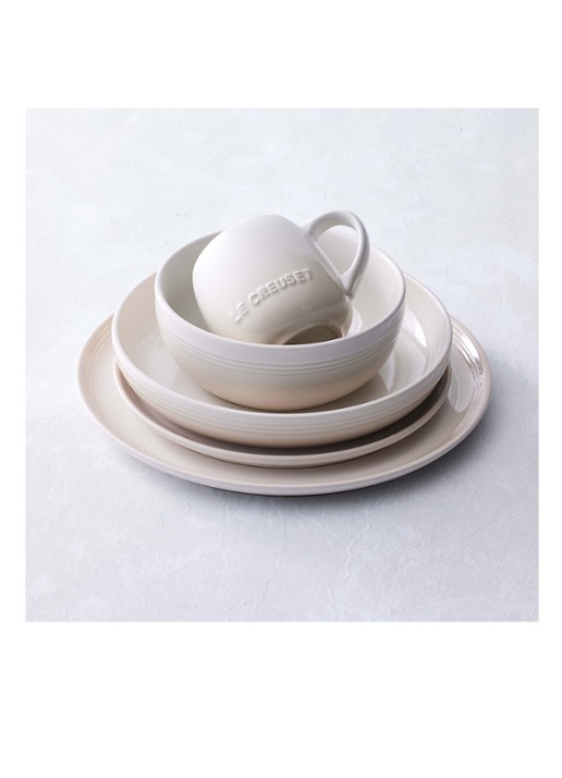Le Creuset Coupe ontbijtbord 22 cm - detail 4 meringue / beige
