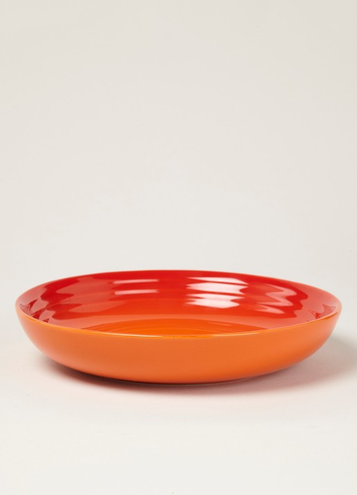 Le Creuset Diep bord 22 cm  - voorkant 2 oranjerood / oranje