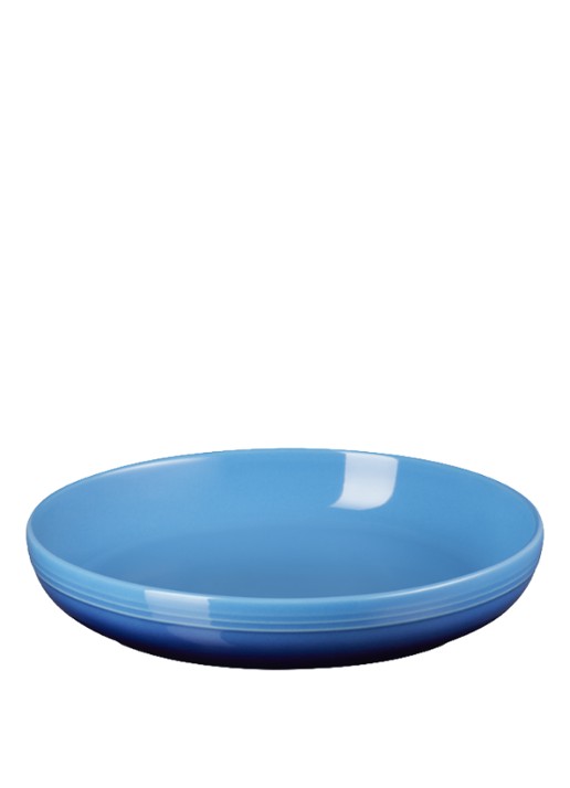 Le Creuset Diep bord 22 cm - voorkant 2 royalblauw