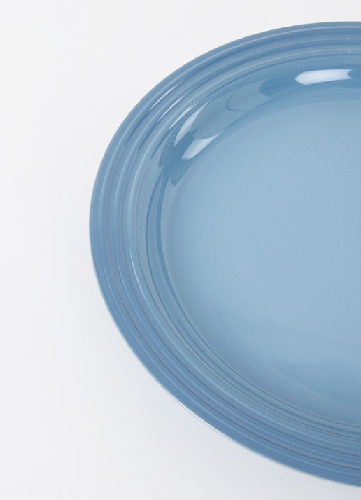 Le Creuset Dinerbord 27 cm - detail chambray / blauw