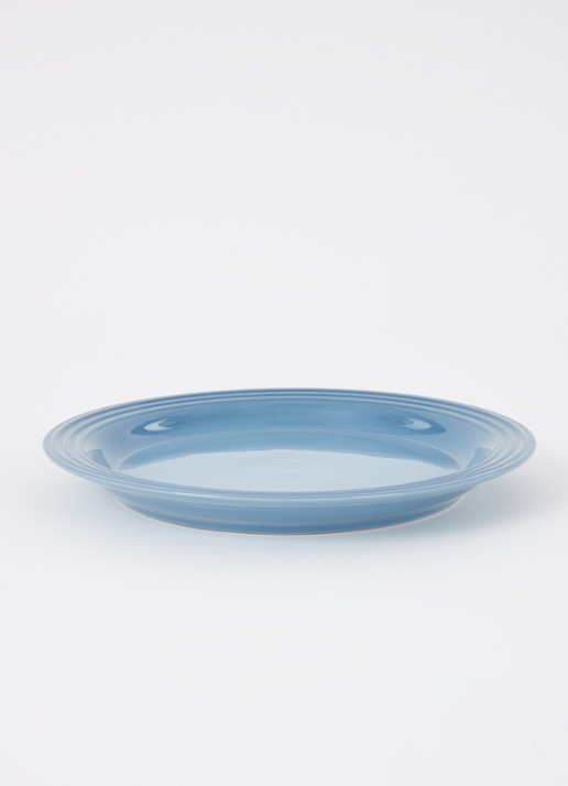 Le Creuset Dinerbord 27 cm - voorkant 4 chambray / blauw