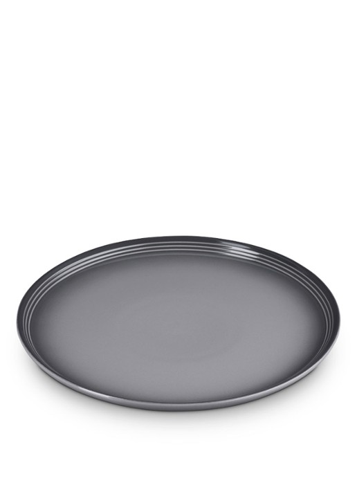 Le Creuset Flint bord 27 cm - voorkant 7 flint / grijs
