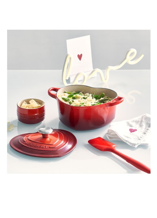 Le Creuset Hart braadpan Ø20 cm  - detail 3 kersenrood / rood