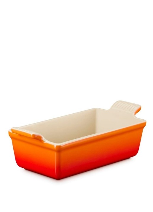 Le Creuset Heritage bakvorm 23 cm - voorkant 2 oranjerood