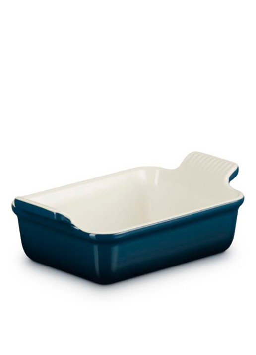 Le Creuset Heritage ovenschaal 19 cm - voorkant 3 donkerblauw