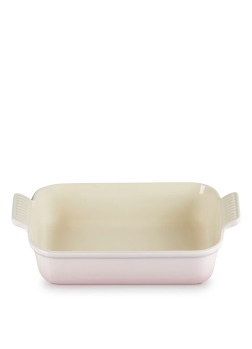 Le Creuset Heritage ovenschaal 26 cm - voorkant 2 lichtroze