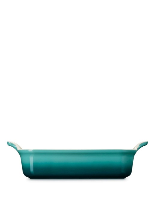 Le Creuset Heritage ovenschaal 32 cm - voorkant 2 blauw