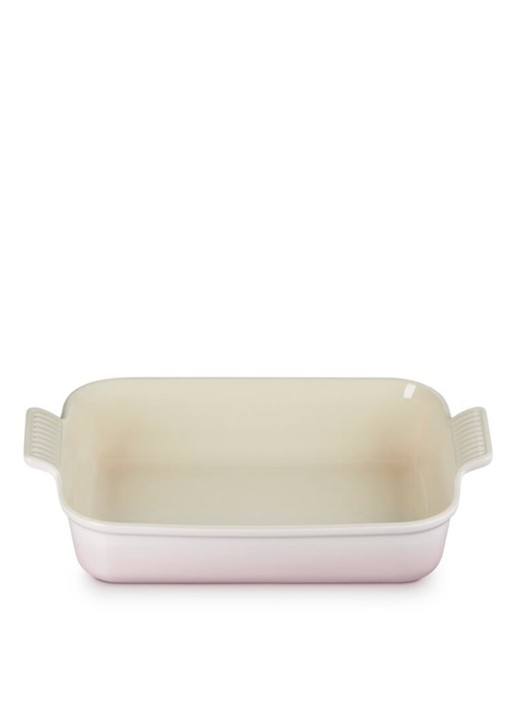 Le Creuset Heritage ovenschaal 32 cm - achterkant 3 lichtroze