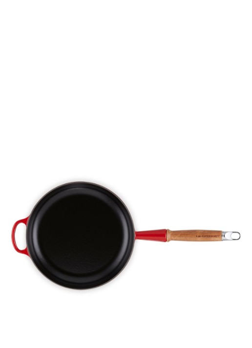 Le Creuset Koekenpan 24 cm  - voorkant 4 kersenrood / rood