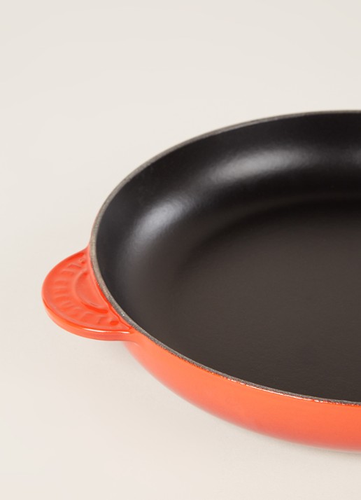 Le Creuset Koekenpan 26 cm  - detail kersenrood / rood