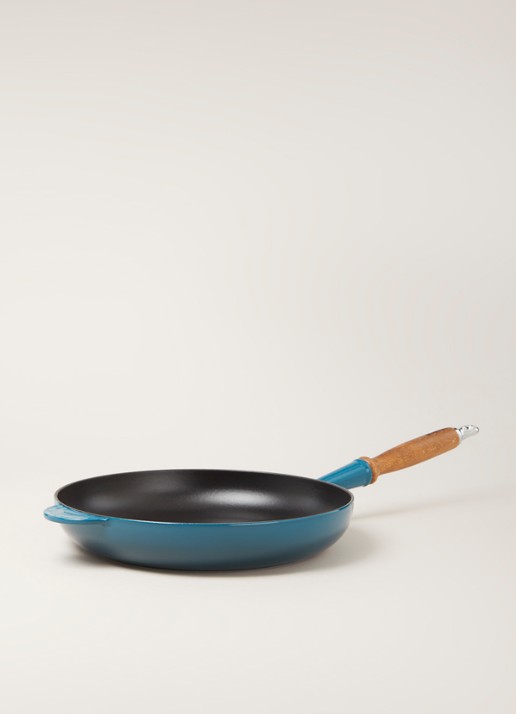 Le Creuset Koekenpan Ø28 cm - voorkant 2 deep teal / blauw