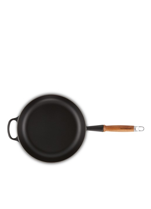 Le Creuset Koekenpan Ø28 cm - detail 4 mat zwart / zwart