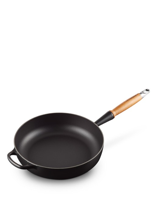 Le Creuset Koekenpan Ø28 cm - voorkant 2 mat zwart / zwart
