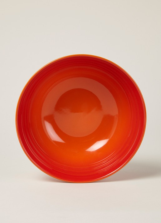 Le Creuset Kom 16 cm  - detail oranjerood / oranje