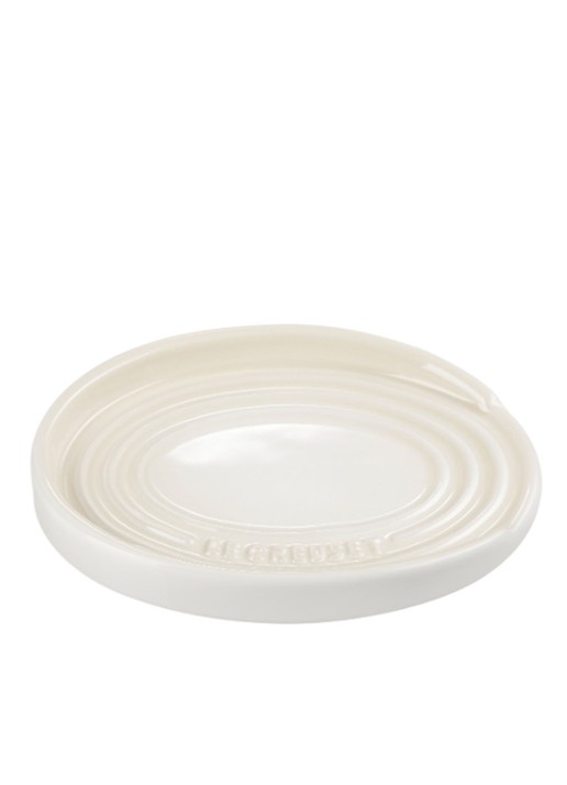 Le Creuset Lepelhouder 15 cm - voorkant 3 meringue / beige