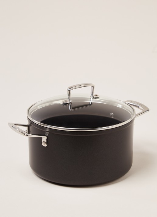 Le Creuset Les Forgées kookpan Ø24 cm - voorkant 3 zwart