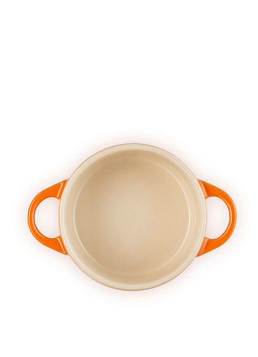 Le Creuset Mini-braadpan 25 cl - achterkant 4 oranjerood