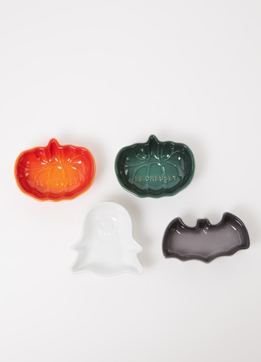 Le Creuset Mini Halloween dipschaal set van 4 - detail multicolor