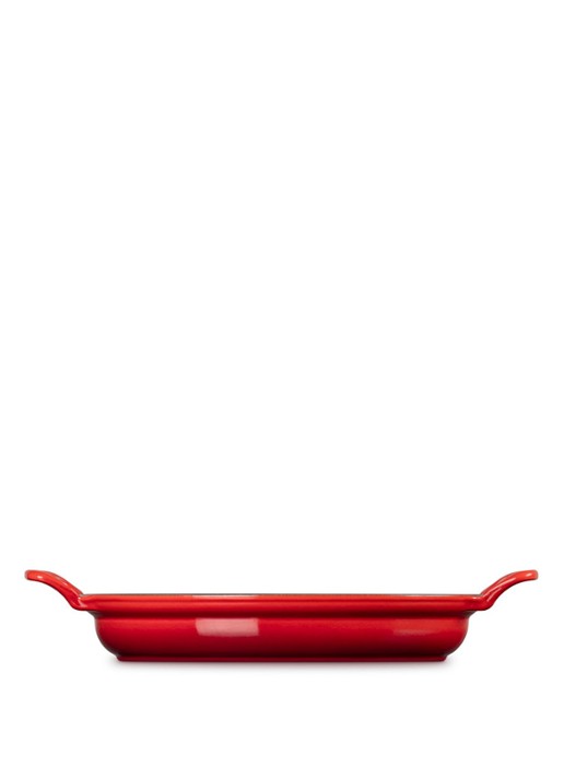 Le Creuset Modern Heritage ovenschaal/braadslede 28 cm - achterkant 3 bordeauxrood