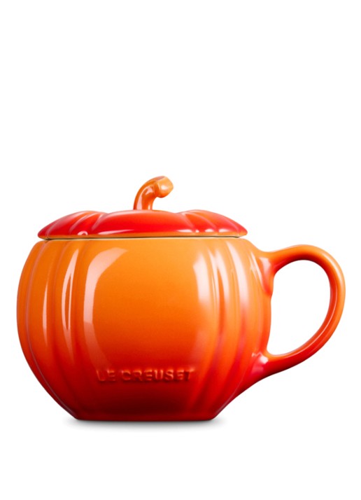 Le Creuset Mok 40 cl - achterkant 6 oranjerood