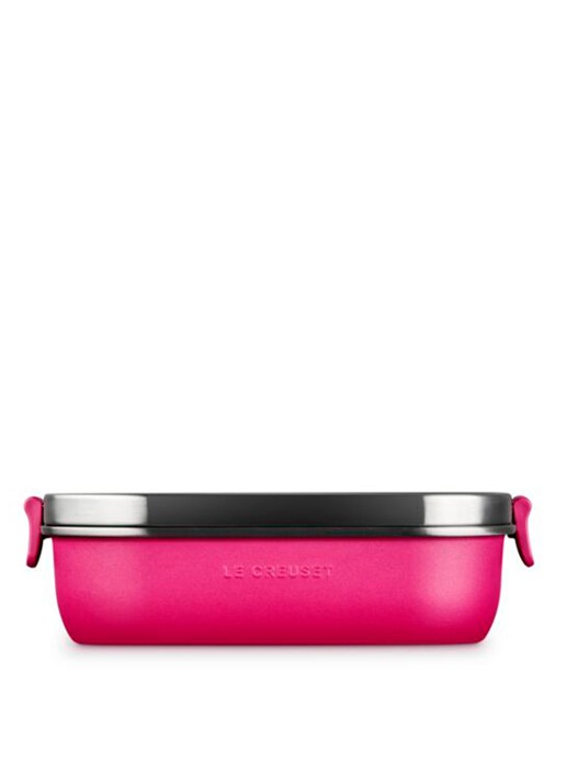 Le Creuset On The Go lunchbox 0,9 liter - achterkant 7 roze