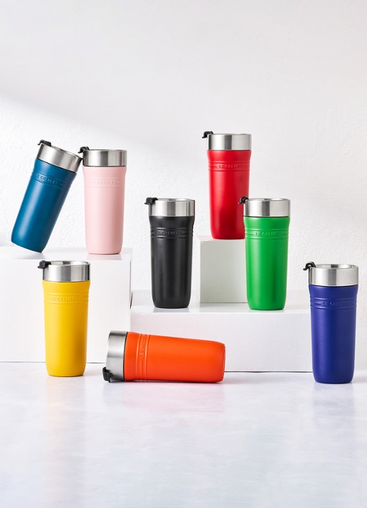 Le Creuset On The Go thermosbeker 0,35 liter - voorkant 2 groen