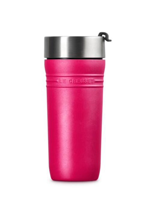 Le Creuset On the Go thermosbeker 35 cl - achterkant 3 roze