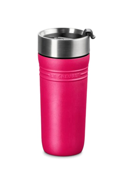 Le Creuset On the Go thermosbeker 35 cl - voorkant roze