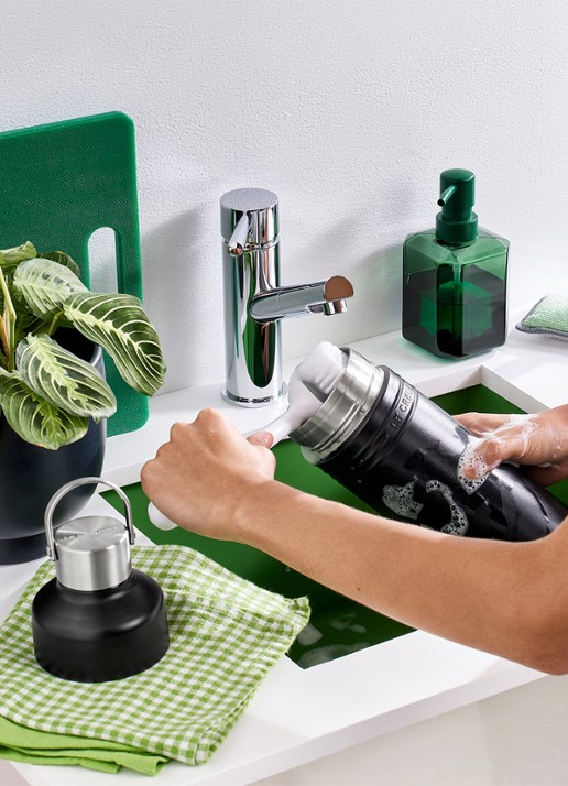 Le Creuset On The Go waterfles 0,5 liter - voorkant 2 zwart