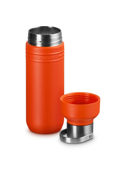 Le Creuset On The Go waterfles 0,5 liter - detail orange