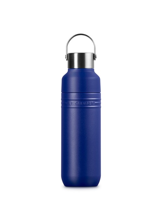 Le Creuset On The Go waterfles 0,5 liter - voorkant 6 blauw