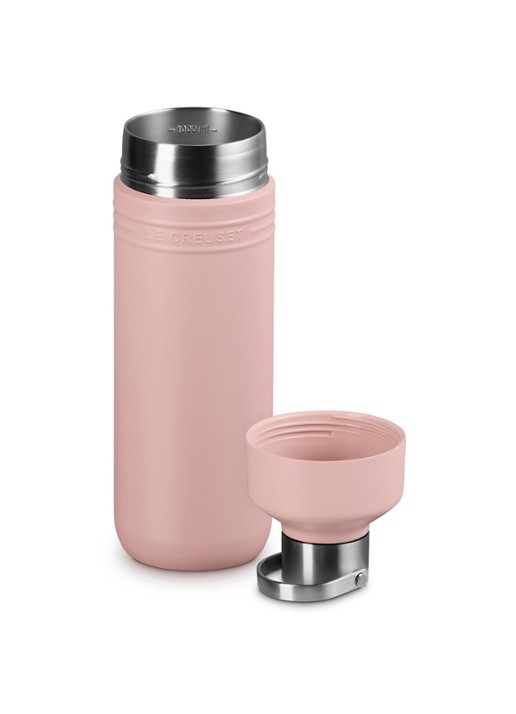 Le Creuset On The Go waterfles 1 liter - detail 2 roze