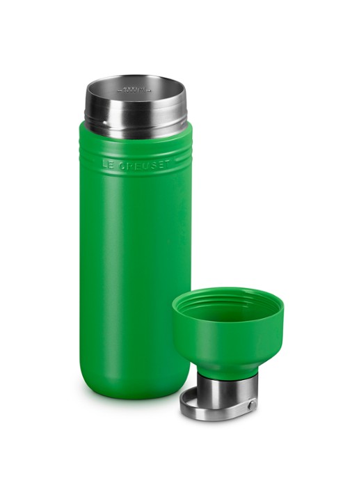 Le Creuset On The Go waterfles 1 liter - detail groen