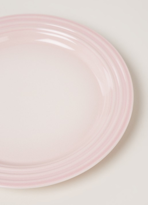 Le Creuset Ontbijtbord 22 cm - detail shell pink / roze