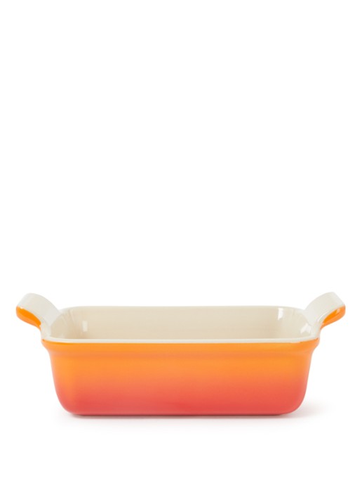 Le Creuset Ovenschaal 25 cm - voorkant oranjerood / oranje