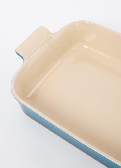 Le Creuset Ovenschaal 32 cm - voorkant 2 deep teal / blauw