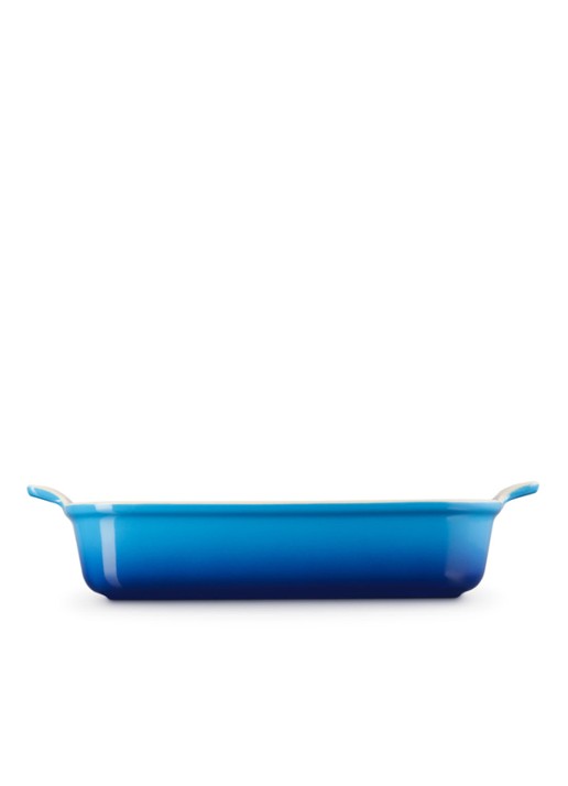 Le Creuset Ovenschaal rechthoekig Azure 32 cm - achterkant 6 azure / blauw