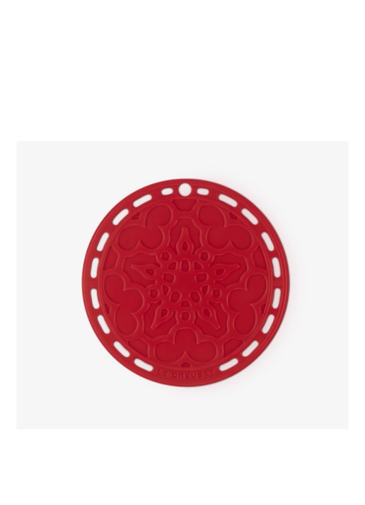 Le Creuset Pannenonderzetter - voorkant donkerrood