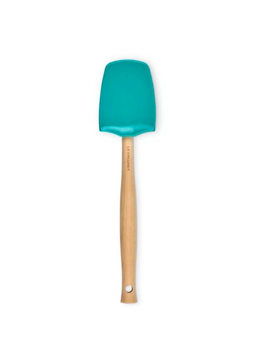Le Creuset Premium spatel 28 cm - voorkant zeegroen