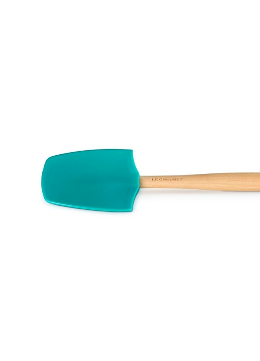 Le Creuset Premium spatel 28 cm - voorkant 2 zeegroen