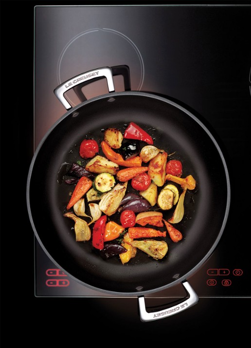 Le Creuset Provelciaalse sauteerpan Ø30 cm - voorkant zwart