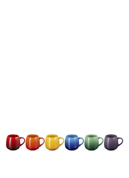 Le Creuset Rainbow mok 32 cl set van 6