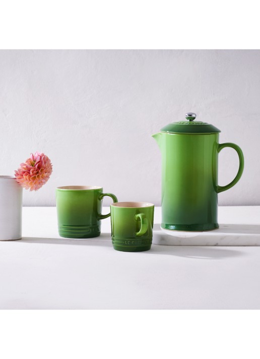 Le Creuset Screwpull wijnpomp 4-delig - voorkant 6 bamboo / groen