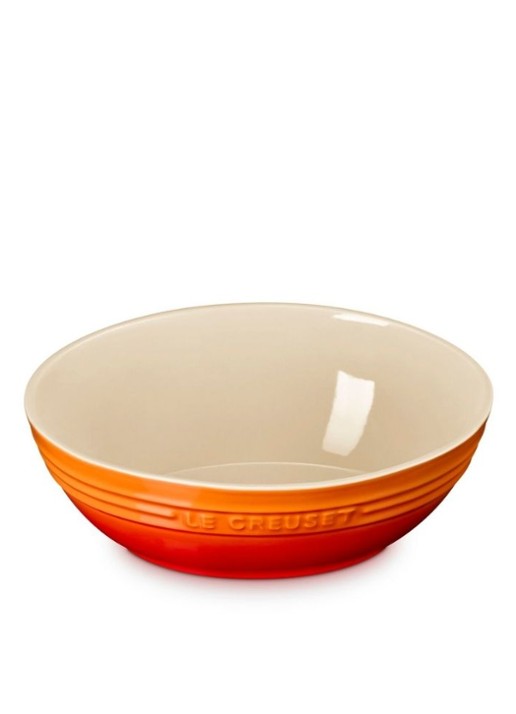 Le Creuset Serveerschaal 29 cm - voorkant 2 oranjerood