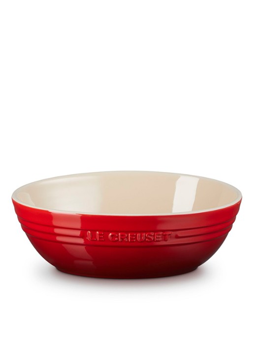 Le Creuset Serveerschaal 29 cm - voorkant 2 steenrood