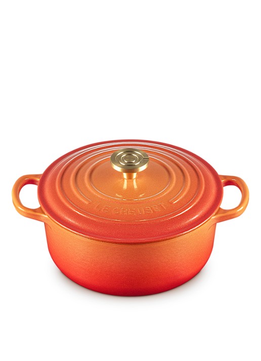 Le Creuset Signature braad-/stoofpan Ø20 cm - detail 3 flamme dorée / oranje
