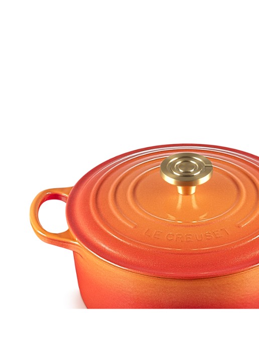 Le Creuset Signature braad-/stoofpan Ø20 cm - detail 6 flamme dorée / oranje