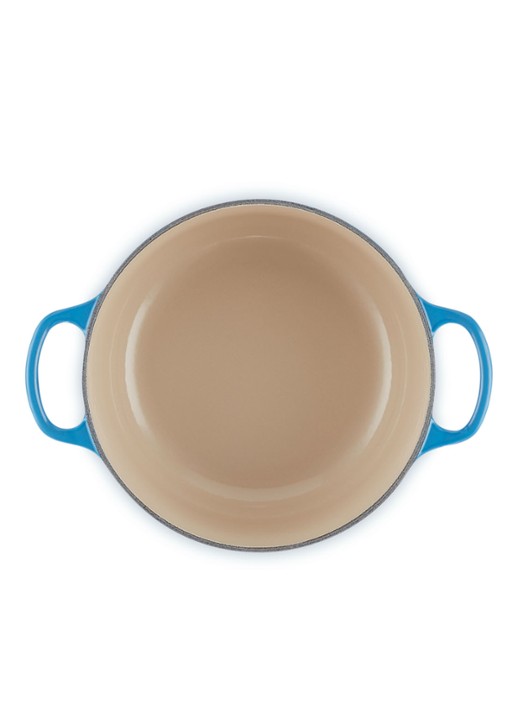 Le Creuset Signature braad-/stoofpan Ø20 cm - detail 2 azure / blauw
