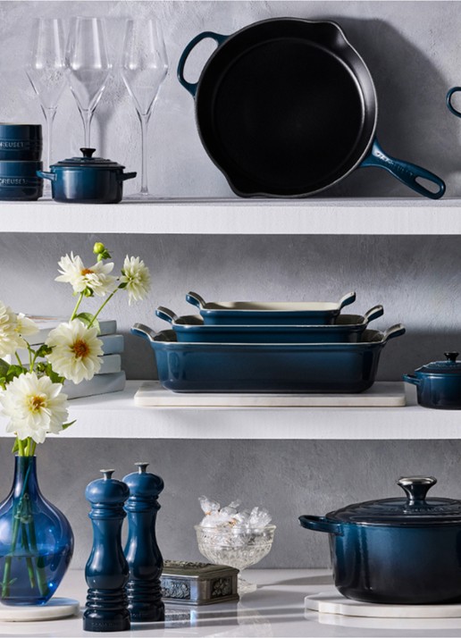Le Creuset Signature braad-/stoofpan Ø24 cm - detail 3 donkerblauw